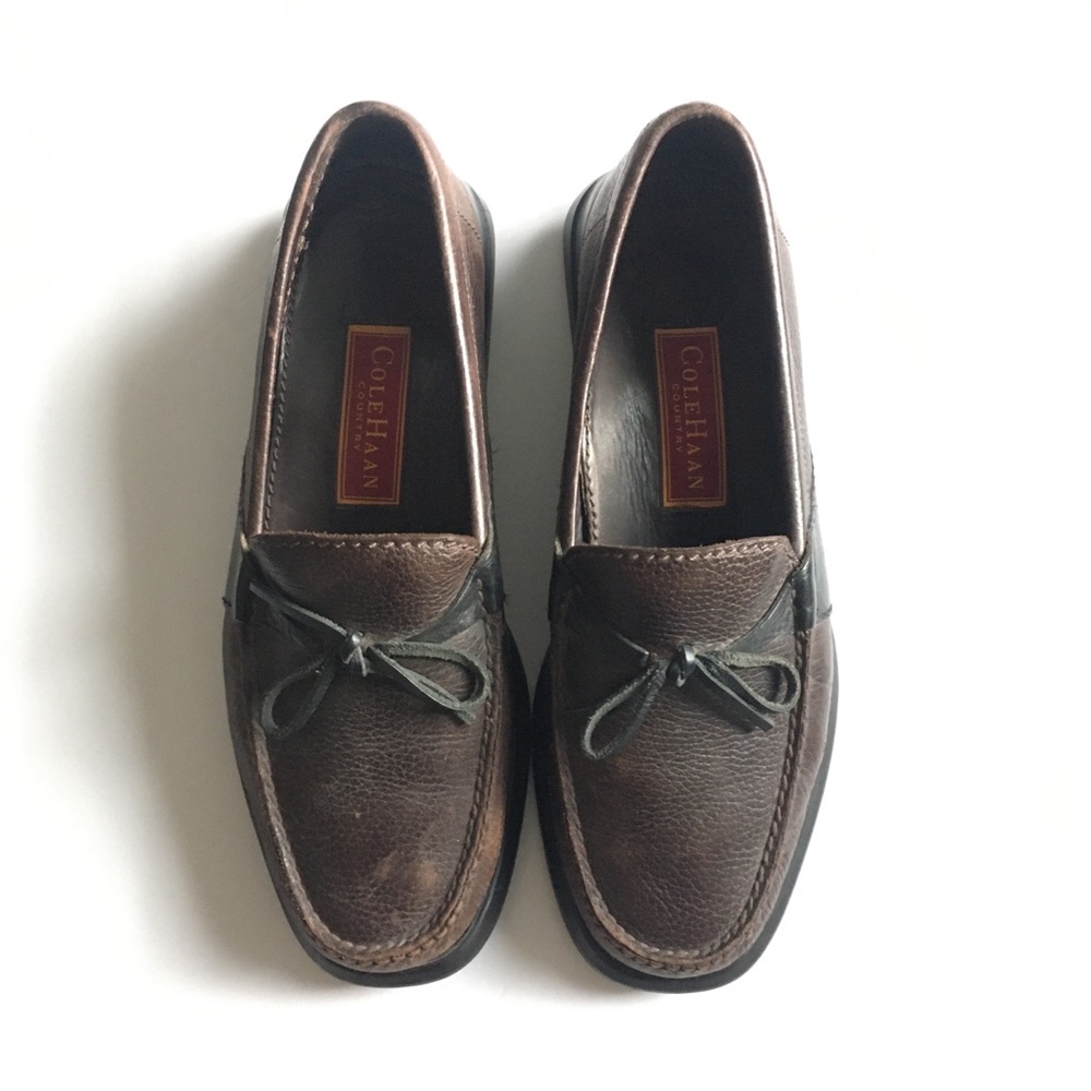 Cole Haan Men's Brown Country Leather Loafers
